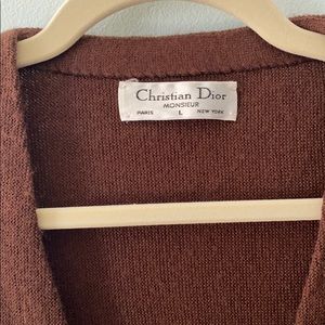 VINTAGE 1990s Christian Dior Boyfriend Cardigan